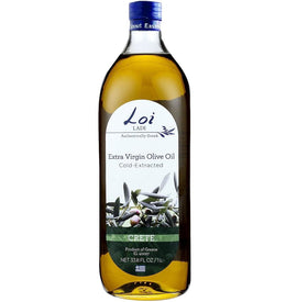 Loi Ladi bottle front label highlighting premium Greek EVOO for authentic Mediterranean cooking