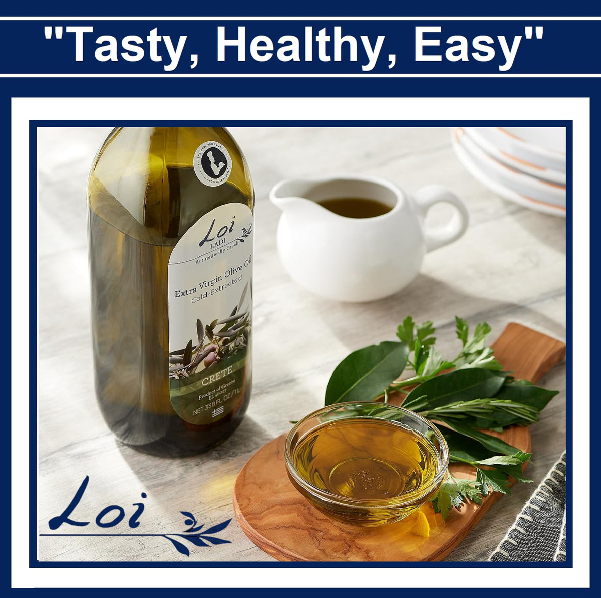 Loi Ladi salad dressing olive oil enhancing greens with bright notes