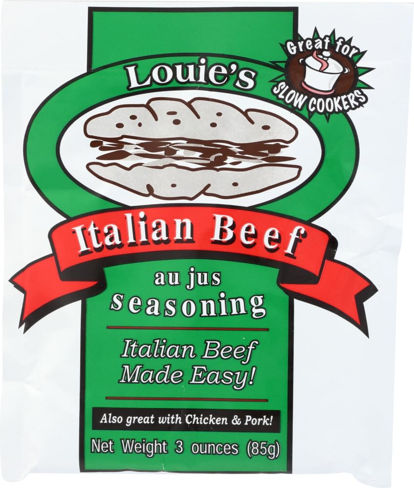 Loie's Italian Beef Seasoning jar front view for quick, bold flavor
