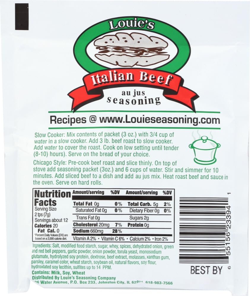 Loie's Italian Beef Seasoning spice blend enhances beef roast aroma
