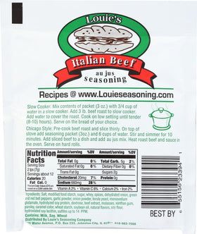 Loie's Italian Beef Seasoning spice blend enhances beef roast aroma