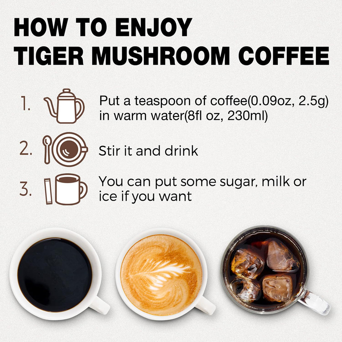 LOKO nature Five-mushroom blend ingredients — immune-support-inspired sipping.