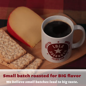 Lola Savannah bag notes Texas facility roast and small-batch craft
