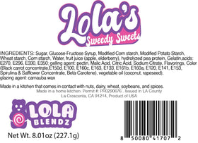 Lola Blendz fried egg candy adds quirky texture to baskets.