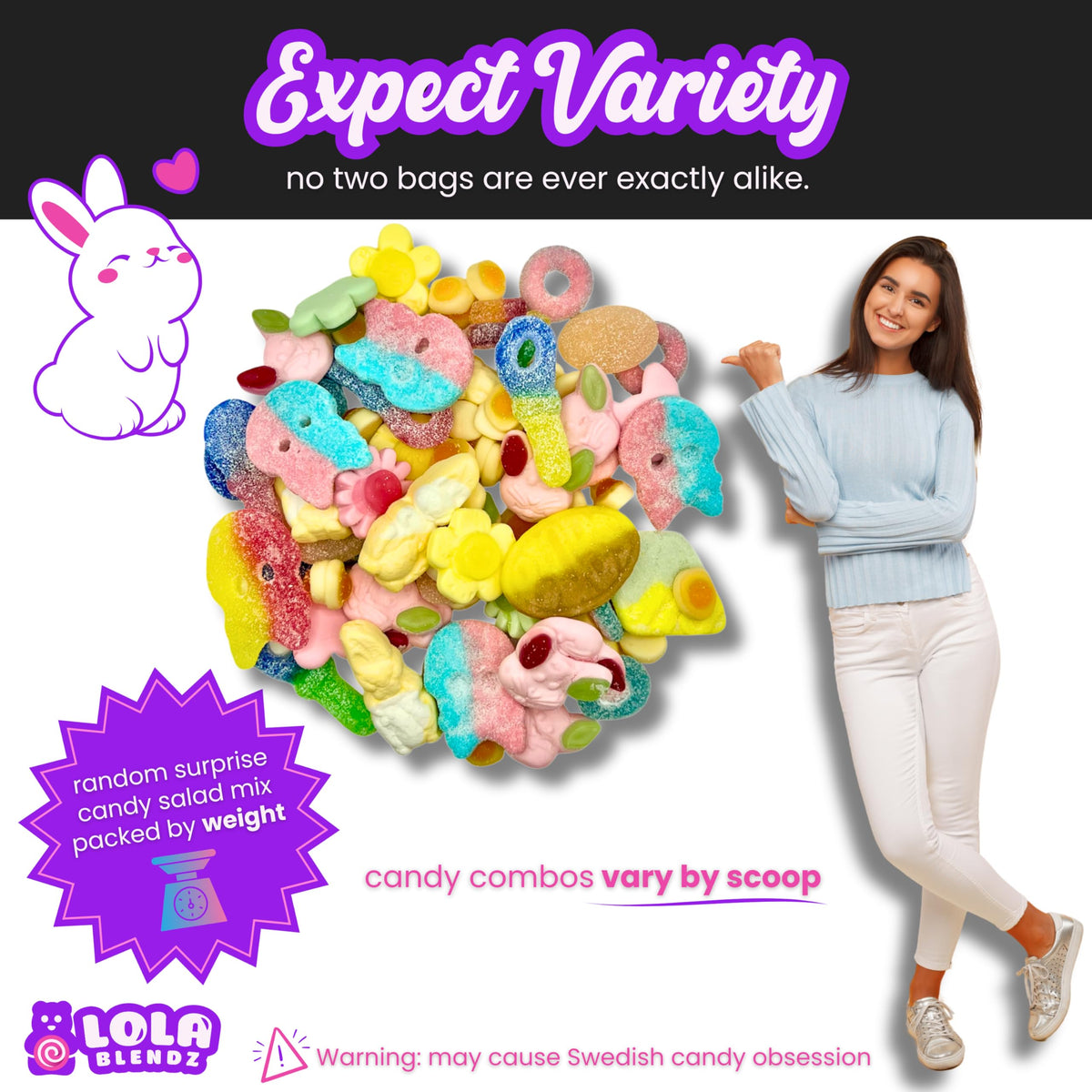 Lola Blendz pacifiers candy adds playful Easter flavor.