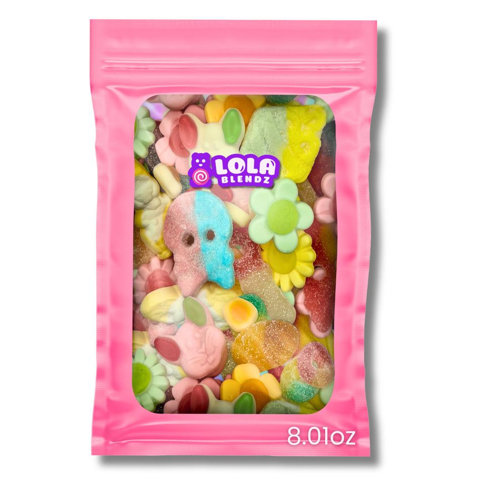 Lola Blendz Bubs skulls candy for playful spring snacking.