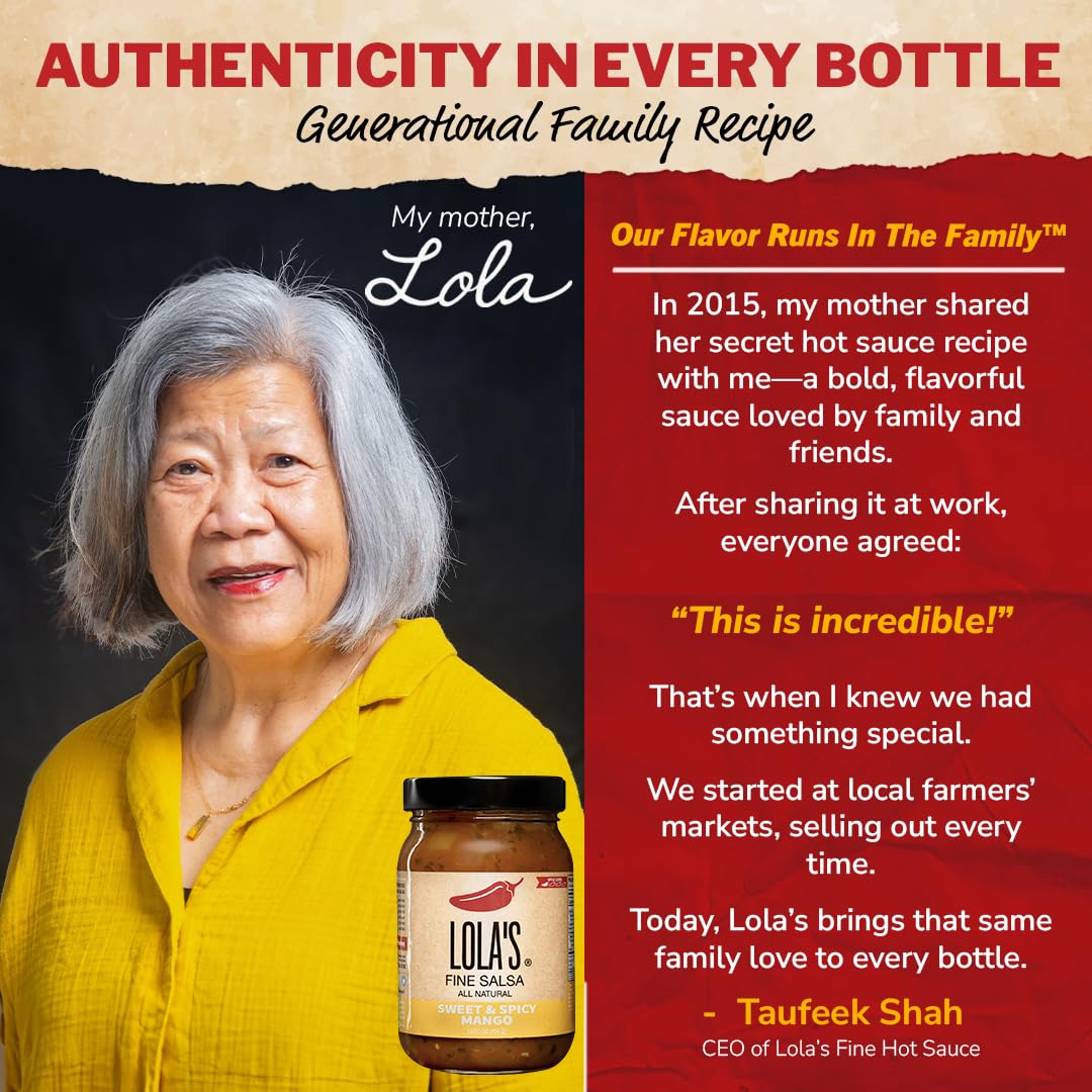 Jar on kitchen counter ready for taco night with Lola's salsa