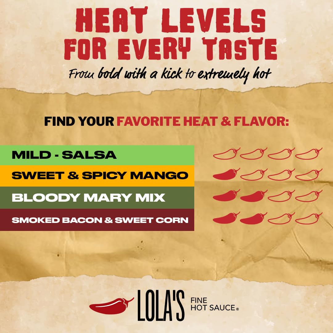 Spoonful of Lola's salsa showing texture and natural fruit bits
