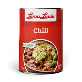 Loma Linda Chili ready to heat in a cooking pot for dinner