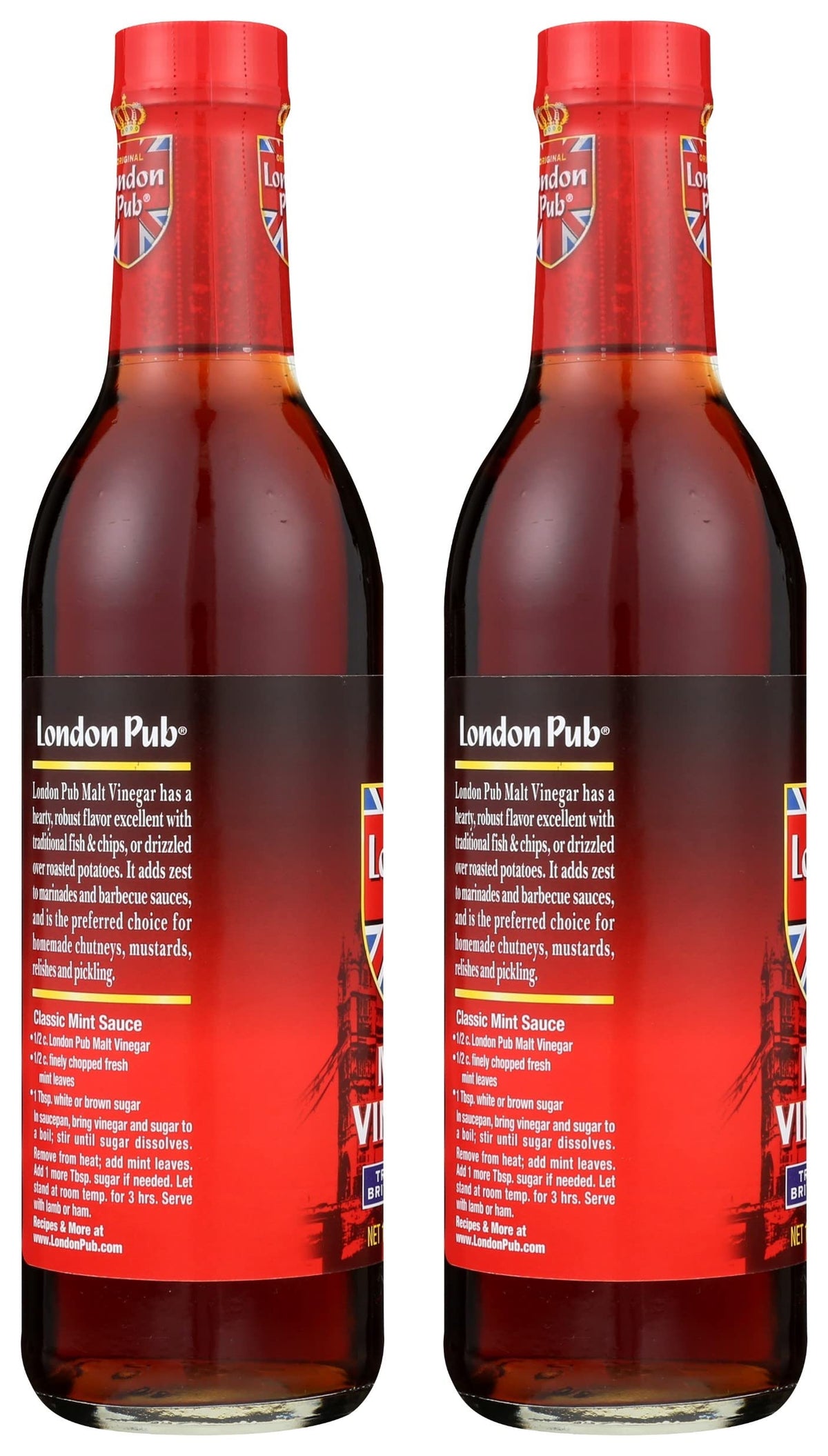 London Pub Malt Vinegar chips dipping; authentic flavor for classic fries.
