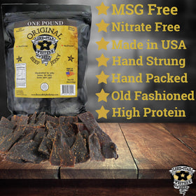 Handcrafted jerky process close-up from Lone Star brand