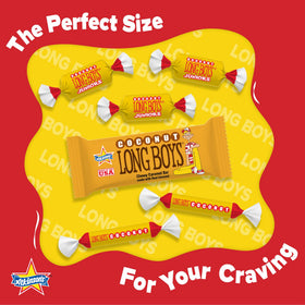 Long Boys Coconut Caramel Wrapped Individually convenient snacking on the go