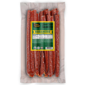 Long John Snacks dried salami sticks bulk pack; high-protein on-the-go snack.