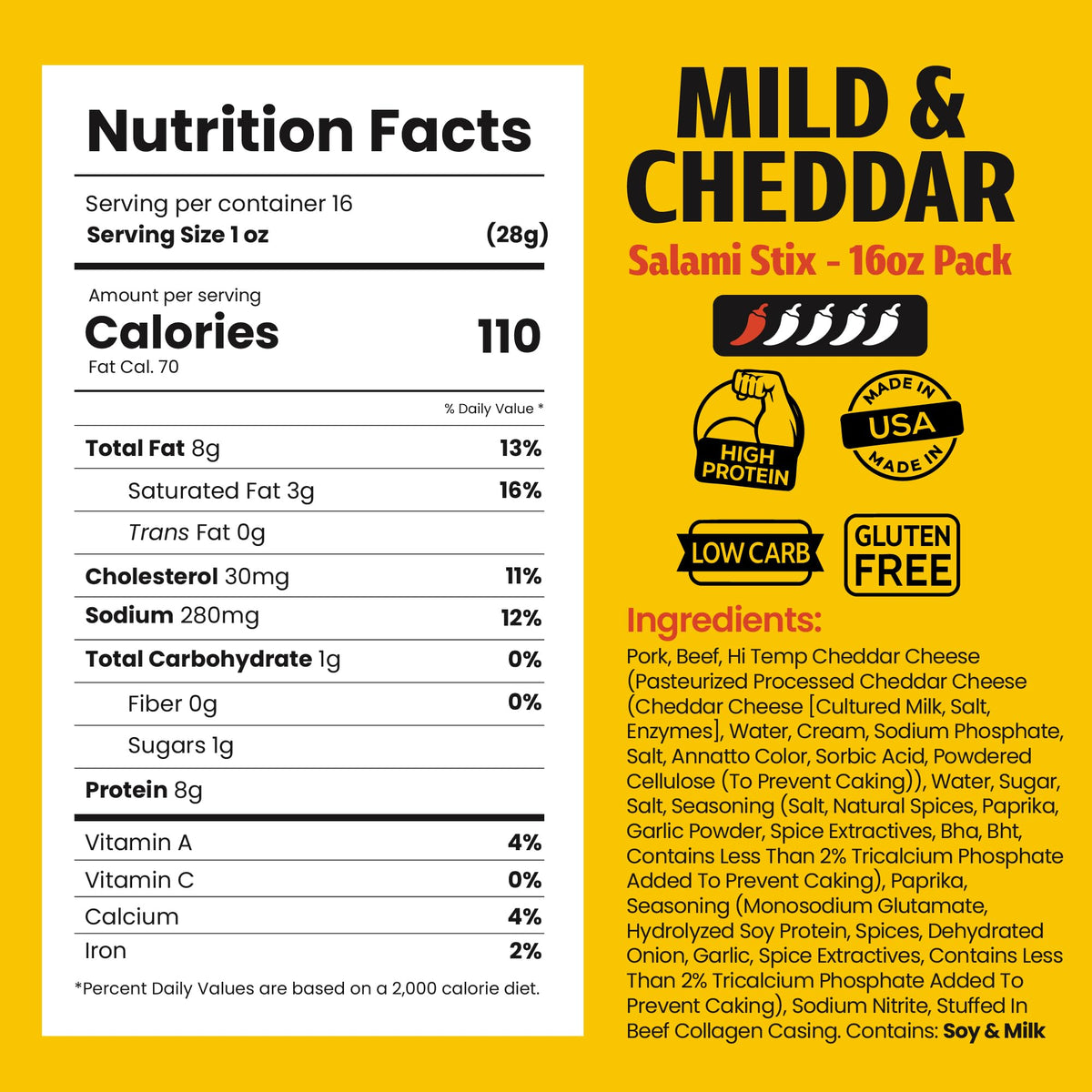 Long John Snacks dried salami sticks close-up cheddar highlights creamy texture and savory flavor.