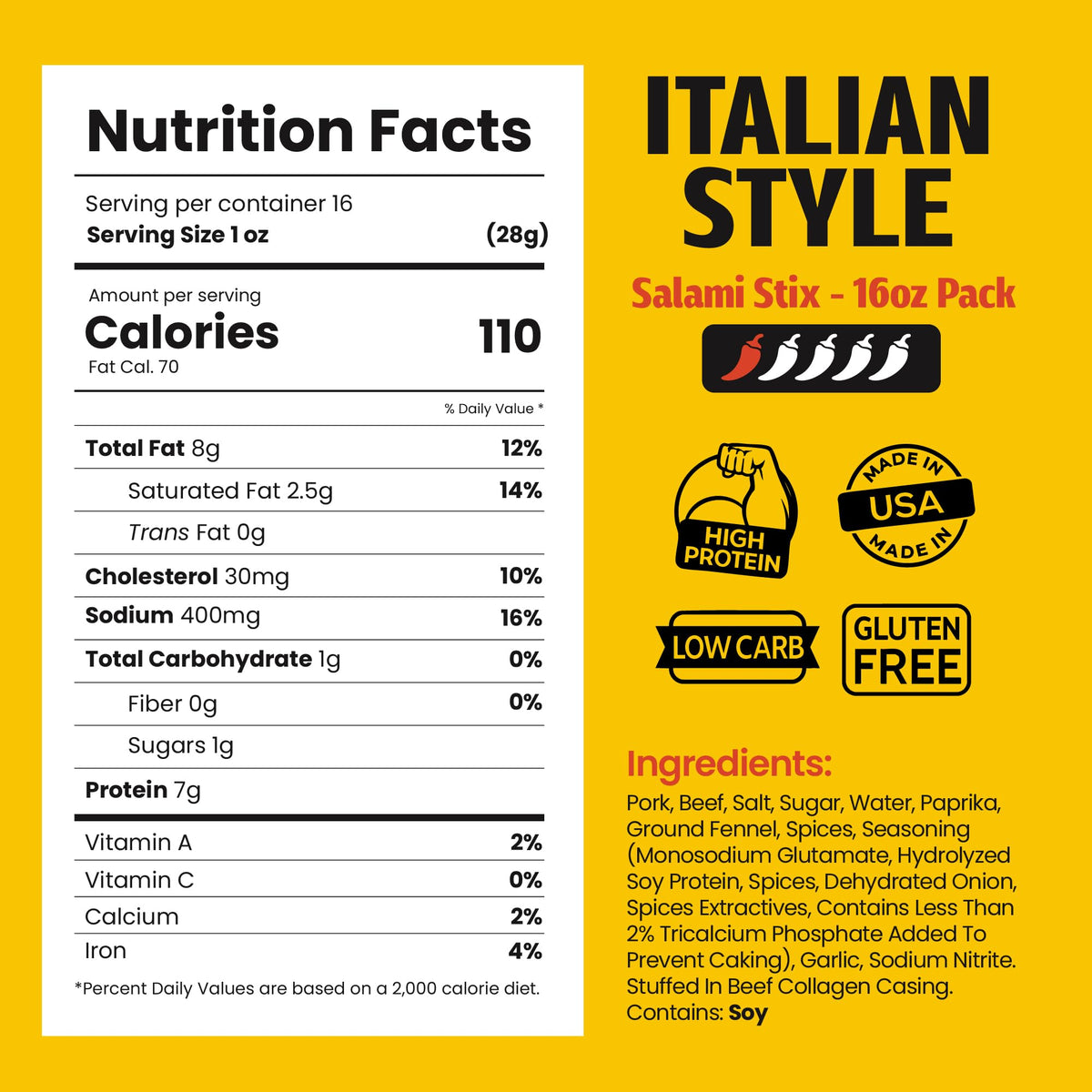 Long John Snacks salami sticks open-pack reveals texture and aroma.