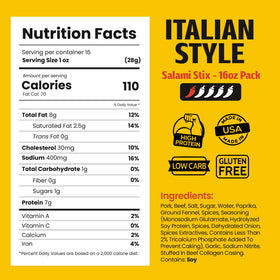 Long John Snacks salami sticks open-pack reveals texture and aroma.