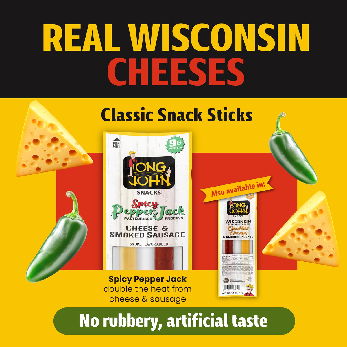 Long John Snacks on-the-go packaging keeps portions ready.