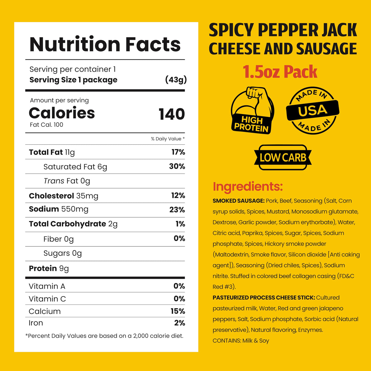 Long John Snacks Wisconsin pepper jack cheese on the go for bold flavor.