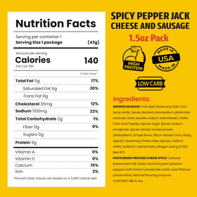 Long John Snacks Wisconsin pepper jack cheese on the go for bold flavor.