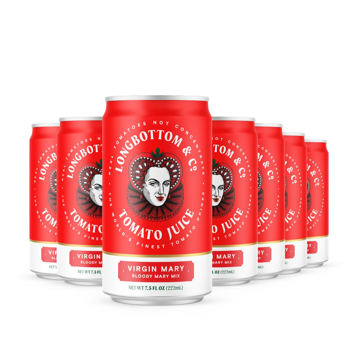 Longbottom & Co Virgin Bloody Mary Mix four-pack front view for premium tomato-based cocktails
