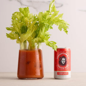Glass with Virgin Bloody Mary using Longbottom Co mix
