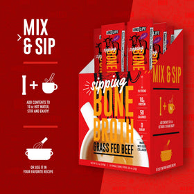 LonoLife grass-fed ingredients show quality broth base and natural flavor.