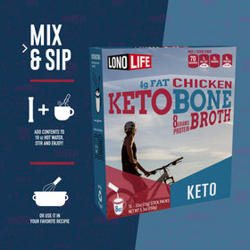 LonoLife Keto Chicken Bone Broth Scoop for quick, easy prep.