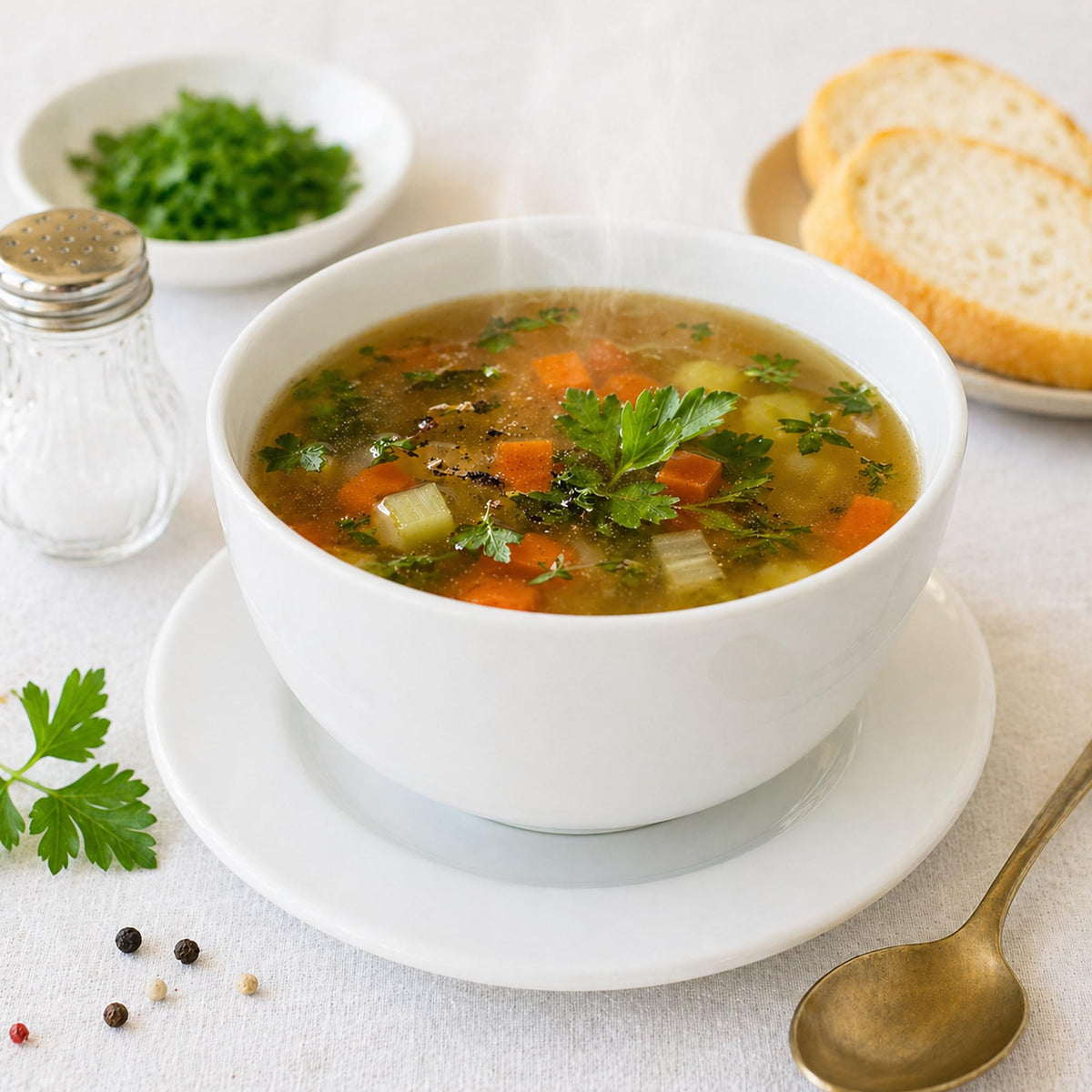 LonoLife steaming broth served in a cup to savor.