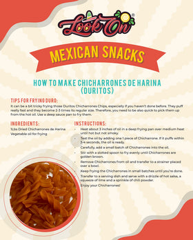 LookOn Duritos bag open showing crispy wheat twists ideal with salsa