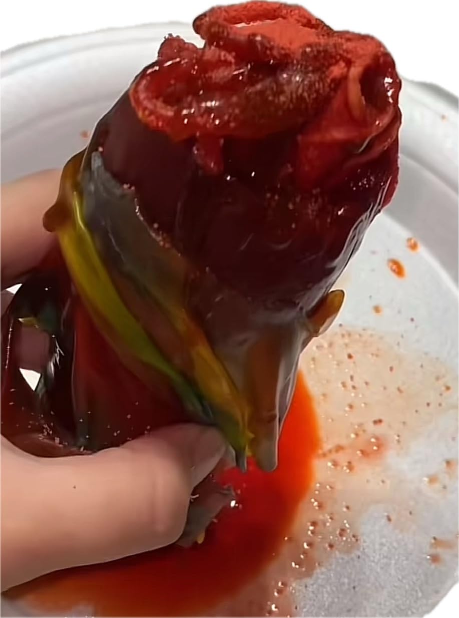 LookOn Lucas Gusano with chamoy glaze, spicy-sour twist for adventurous snacking.