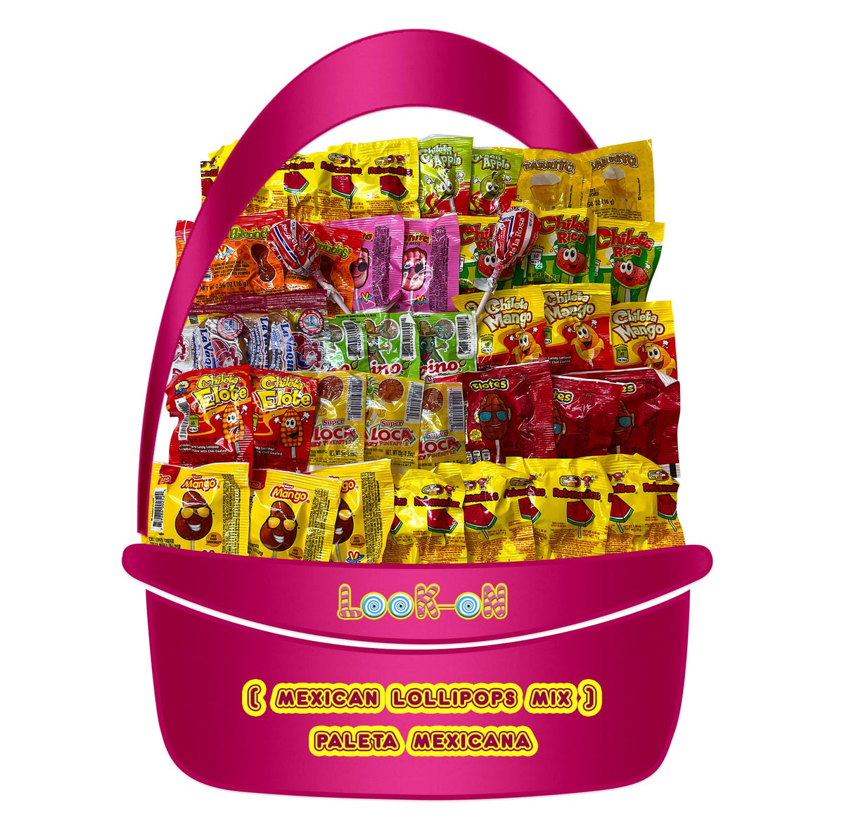 LookOn Mexican Candy Lollipops individually wrapped for freshness and on-the-go enjoyment.