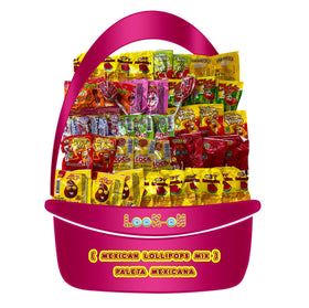 LookOn Mexican Candy Lollipops individually wrapped for freshness and on-the-go enjoyment.