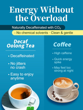 Aroma steam from Loomica CO-OP 1950 decaf oolong tea bags