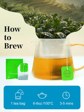 Biodegradable wrap on Loomica CO-OP 1950 decaf oolong tea bags