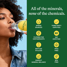 Loonen mineral-balanced water in a glass bottle for everyday hydration