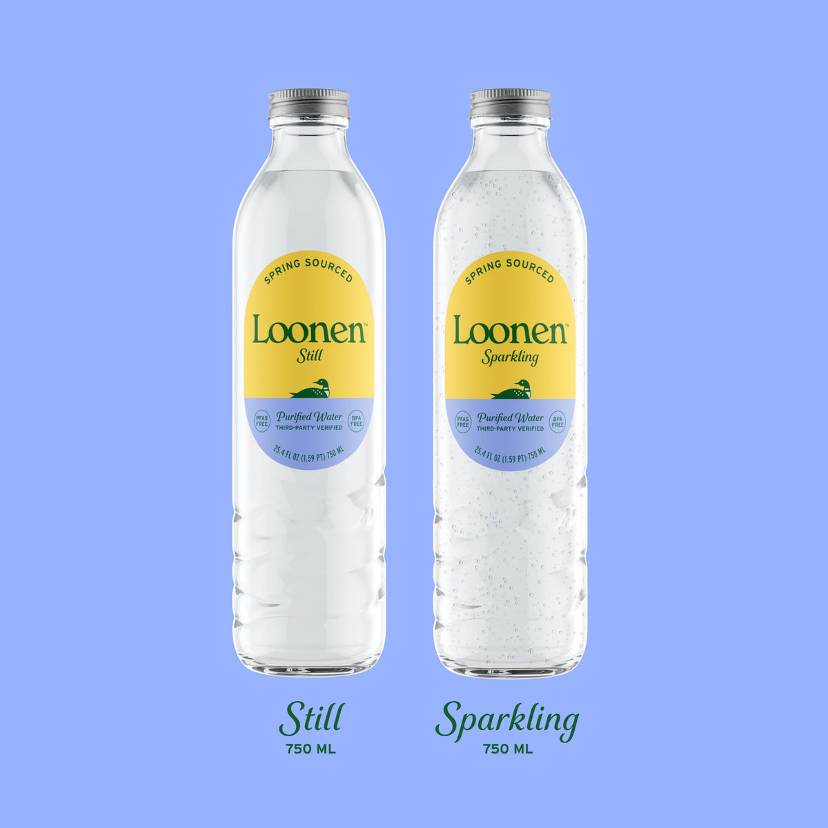 Loonen Still six-pack provides convenient supply for home, travel, or gifts.