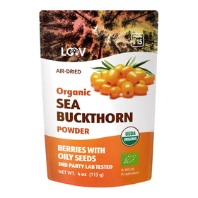 LOOV sea buckthorn powder bottle for Nordic fruit smoothies