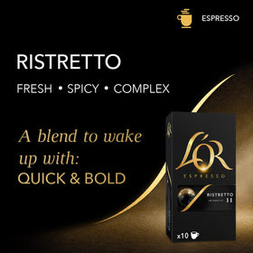 Compatibility display for L'OR BARISTA and Nespresso Original machines.