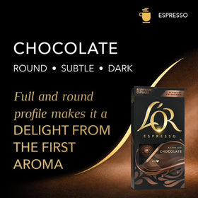 L'OR espresso capsules 30 count packaging for daily convenience.
