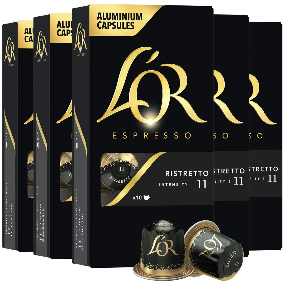 L'OR espresso capsules 50-pack, convenient single-serve option.