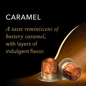 L'OR Caramel flavor capsules bring warm sweetness and depth.