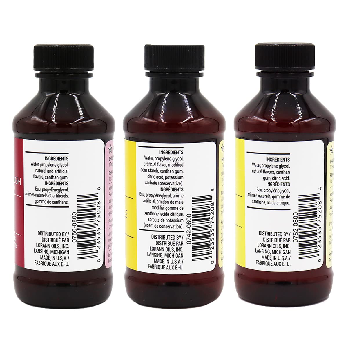LorAnn Bakery Emulsion Butter Vanilla bottle close-up, versatile flavor for frostings and desserts.