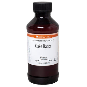 LorAnn Cake Batter flavor bottle shown, ideal for boosting cake and cookie batters.