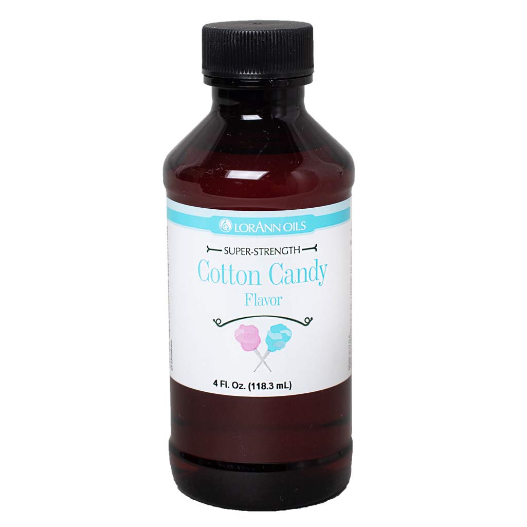 LorAnn Cotton Candy flavor bottle front, perfect for enhancing desserts with a light cotton candy note