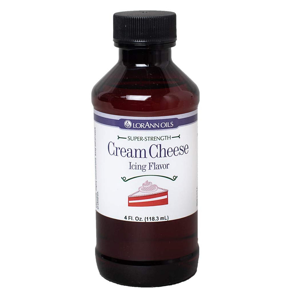 LorAnn Cream Cheese Icing SS Flavor bottle for convenient, dairy-free frosting flavoring