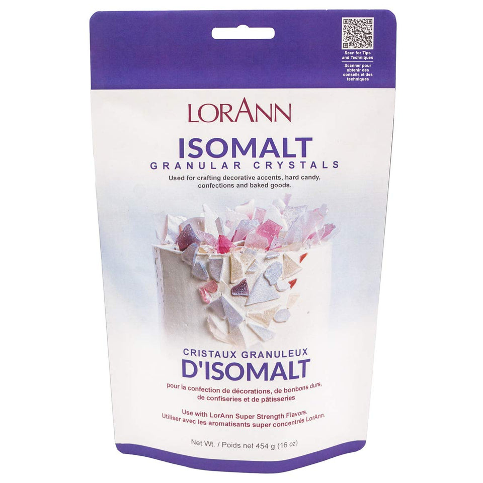 LorAnn Isomalt crystal-clear confections for professional sugar art and garnishes.