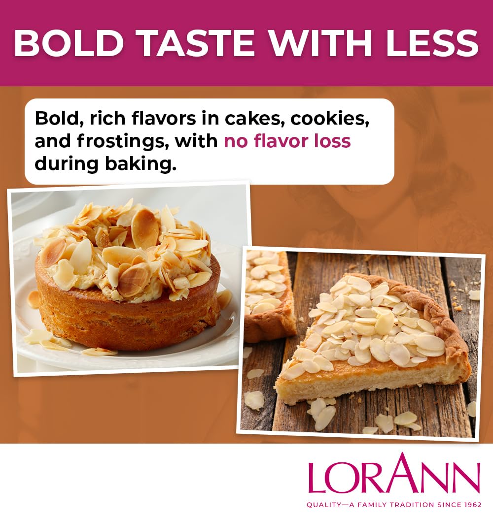 LorAnn Oils Almond Bakery Emulsion oven-bake enhances fruit tones in pastries.