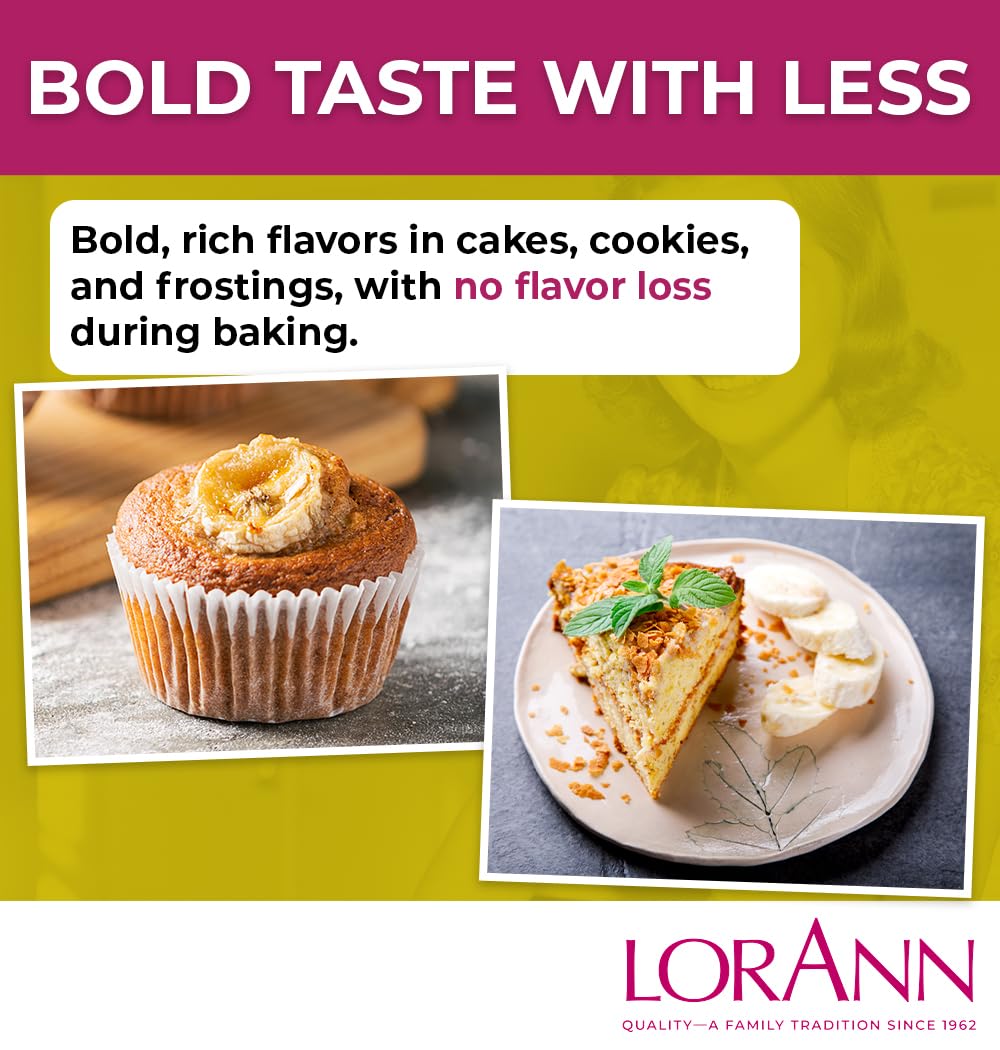 LorAnn Oils Banana Bakery Emulsion packaging in BPA-free bottle.