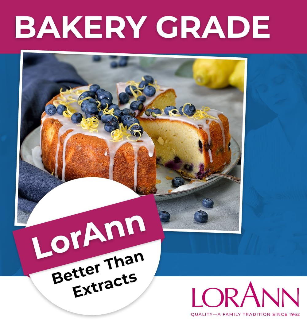 LorAnn Oils Blueberry Bakery Emulsion being poured to boost blueberry notes in cookies.