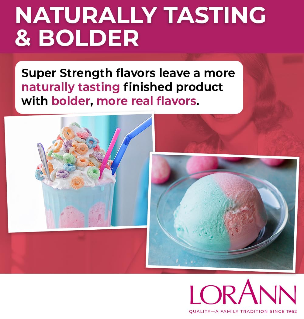 Finished LorAnn Oils bubble gum candies plated for display.